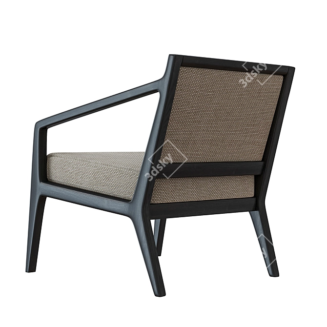 Modern Oslo Lounge Chair Design 3D model image 3
