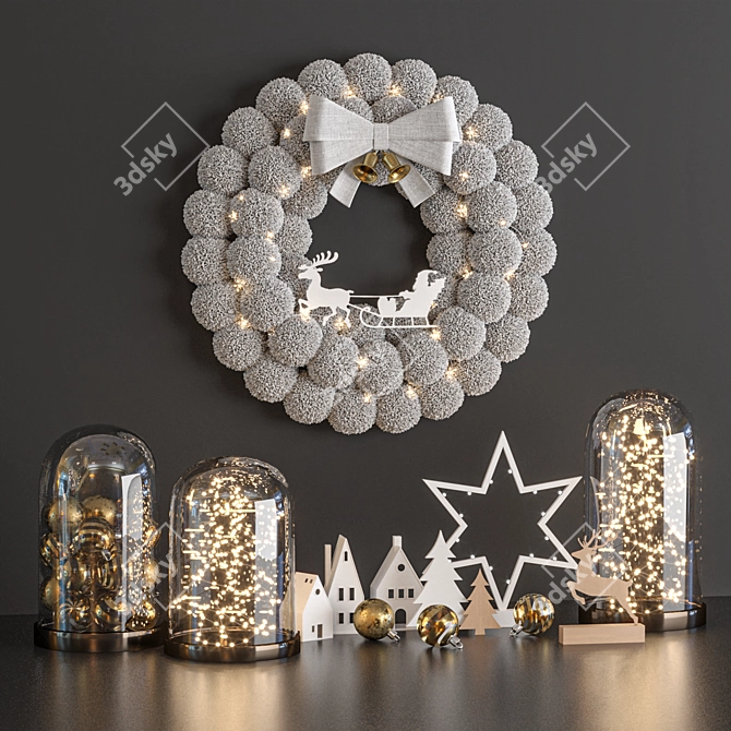 Christmas Decor Model for Render 3D model image 1