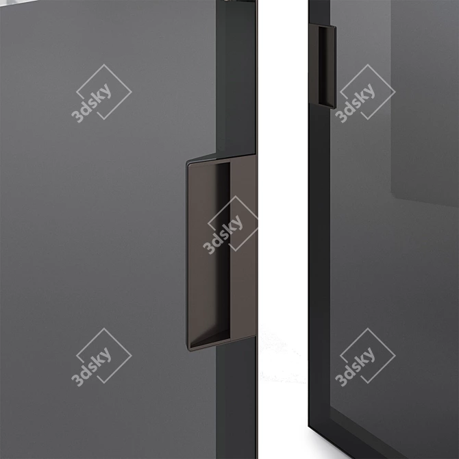 Modern Pivot Door Wardrobe System 3D model image 6