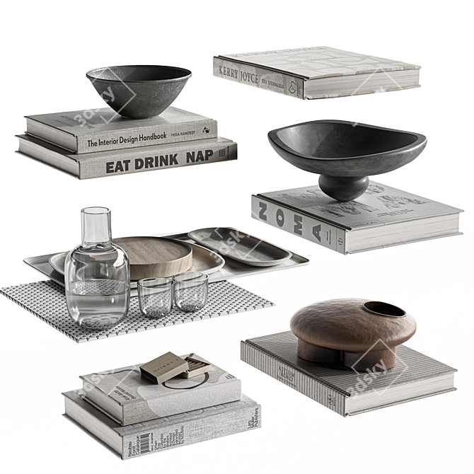  Multi-Format 3D Decor Set 3D model image 1