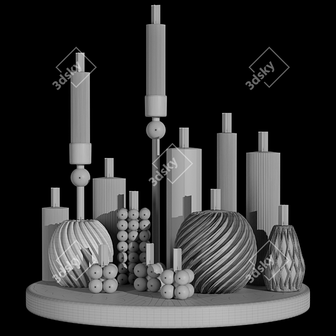 Title: Candle Collection 3D Models 3D model image 2