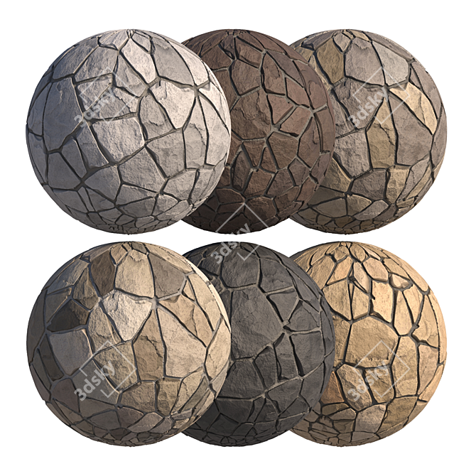 Seamless 8K Textured Decorative Stone 3D model image 2