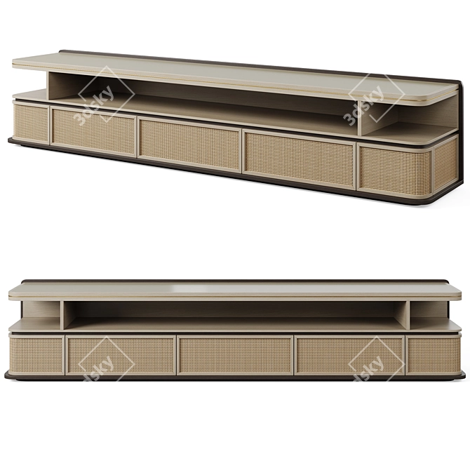 Sleek TV Unit Navala by Frato 3D model image 2