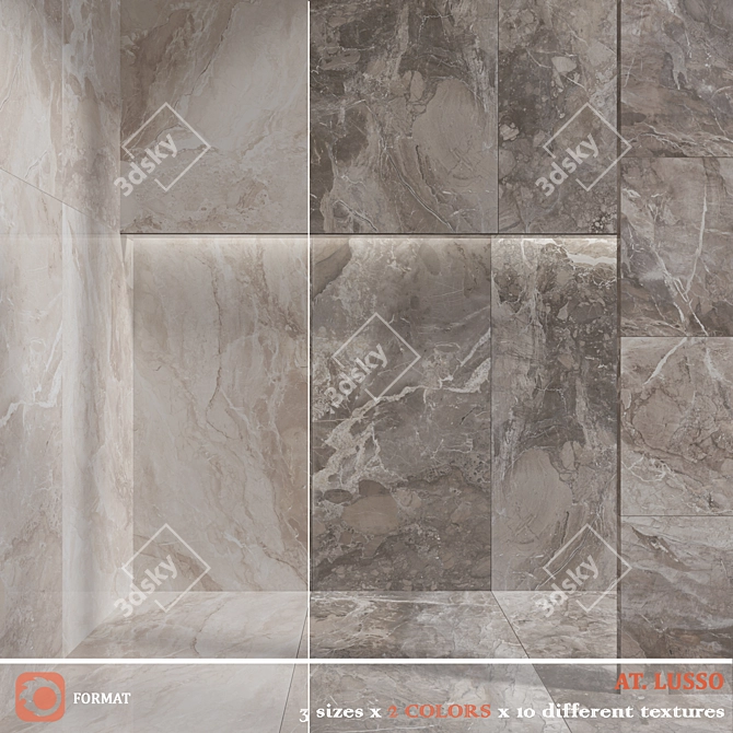 Luxurious AT LUSSO Tile Collection 3D model image 1