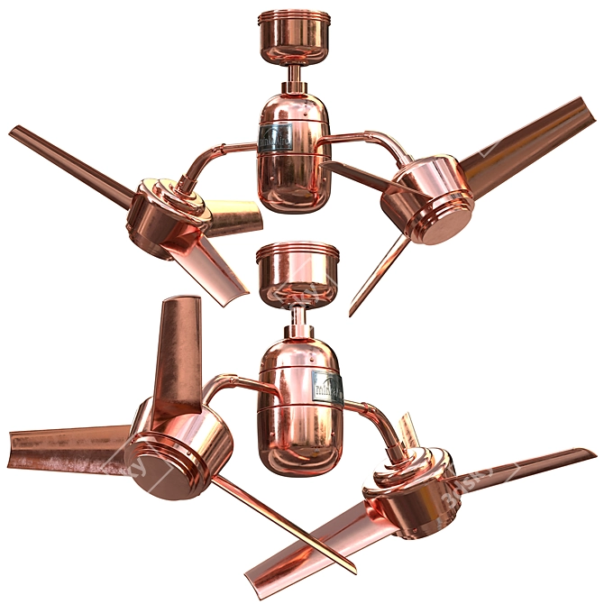 Russian Ceiling Fan: Efficient, Elegant 3D model image 3