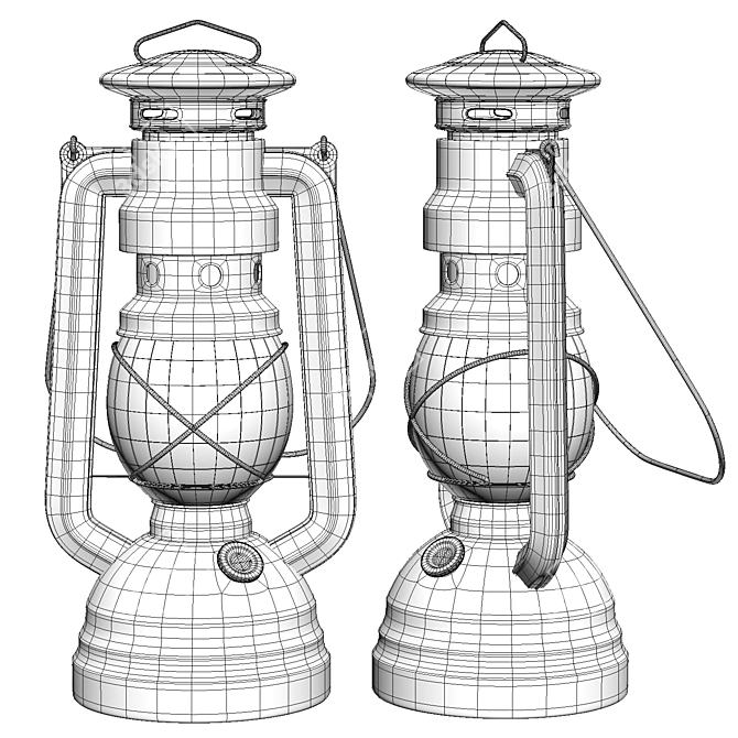 Glowing Dreams Lantern Set 3D model image 3