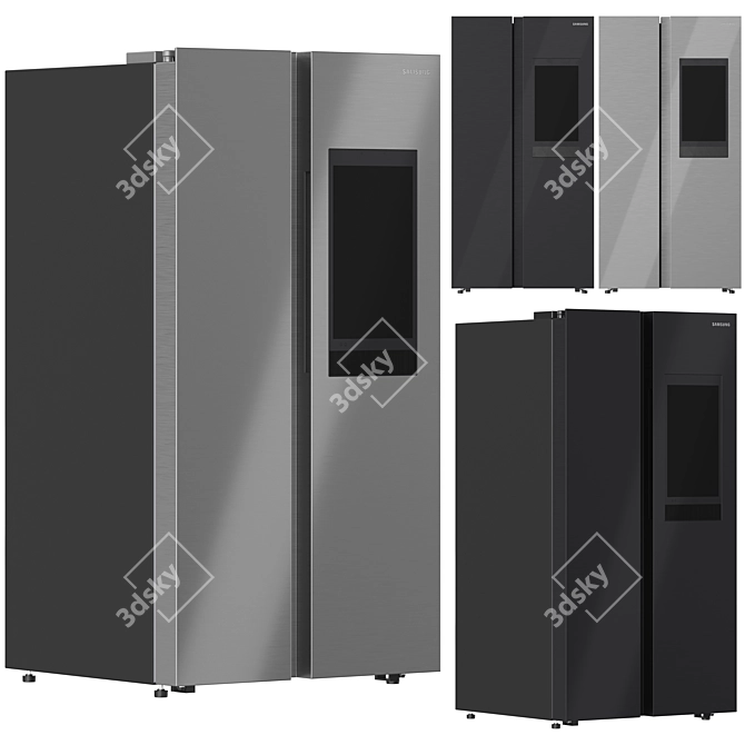 Samsung Smart Refrigerator Collection 3D model image 3