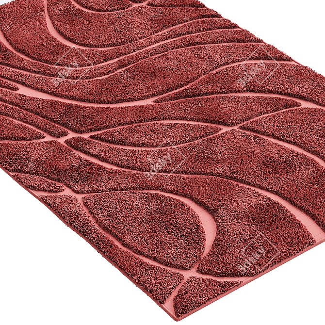 Luxurious Florida Shag Rug 3D model image 4