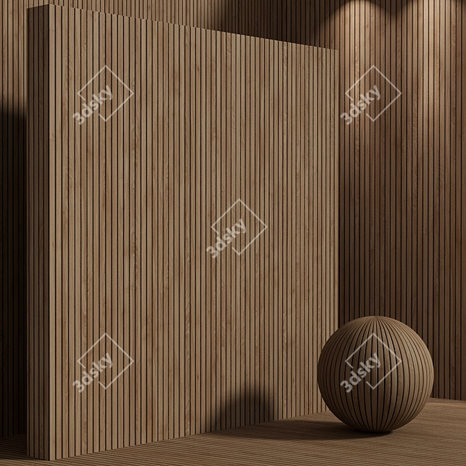 Seamless Wood Plank Set - 173 3D model image 2