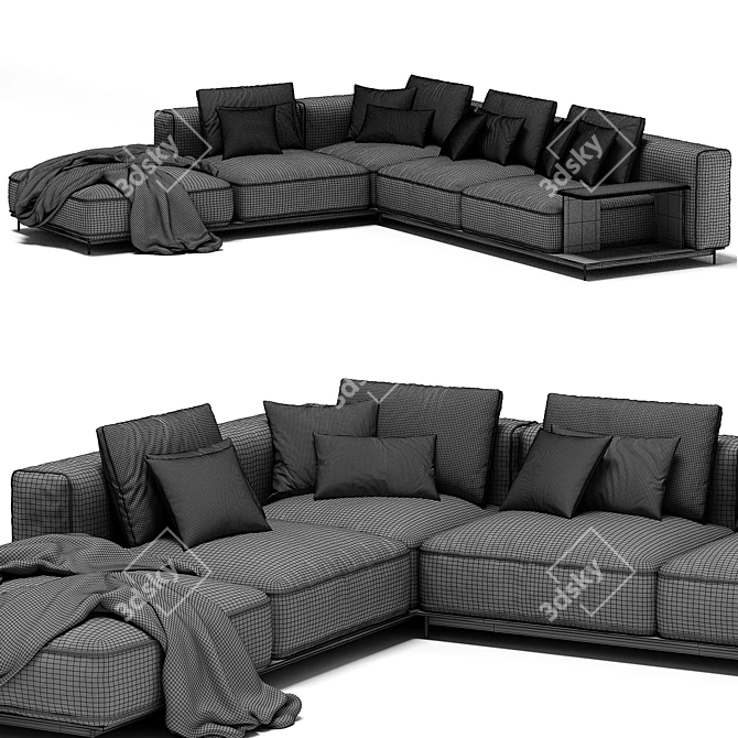 Corner Sofa Brera by Poliform 3D model image 6