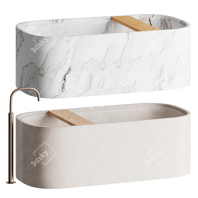 Pitom Bun Stone Bath 3D model image 1