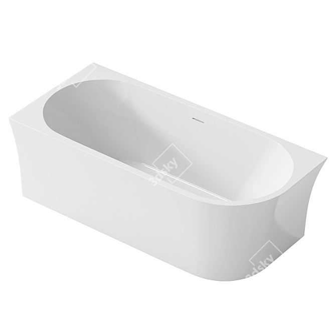 Modern Acrylic Bath ABBER AB9257 3D model image 3