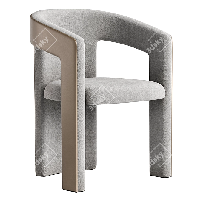 Elegant Konyshev Chair 3D model image 2