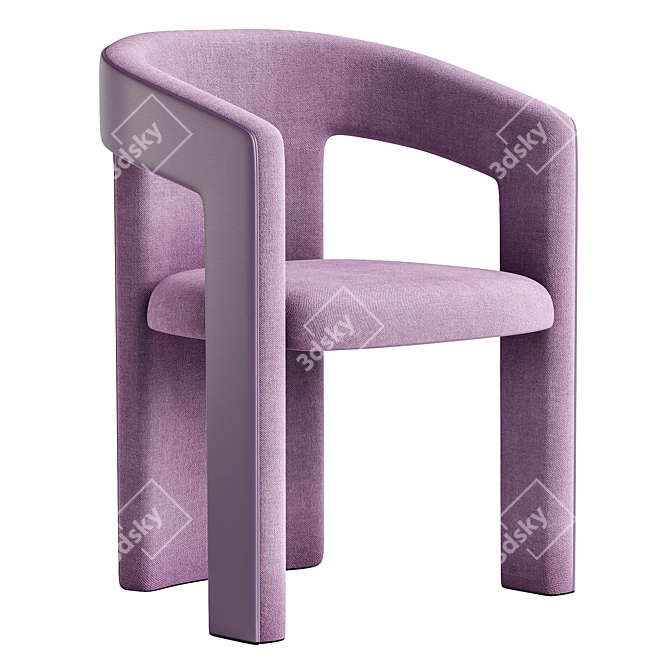 Elegant Konyshev Chair 3D model image 3