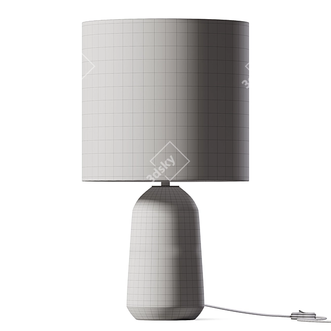  Chalk Willow Lamp, Small 3D model image 2