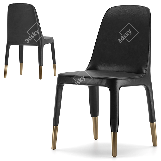 Modern Ester 691 Chair Design 3D model image 1