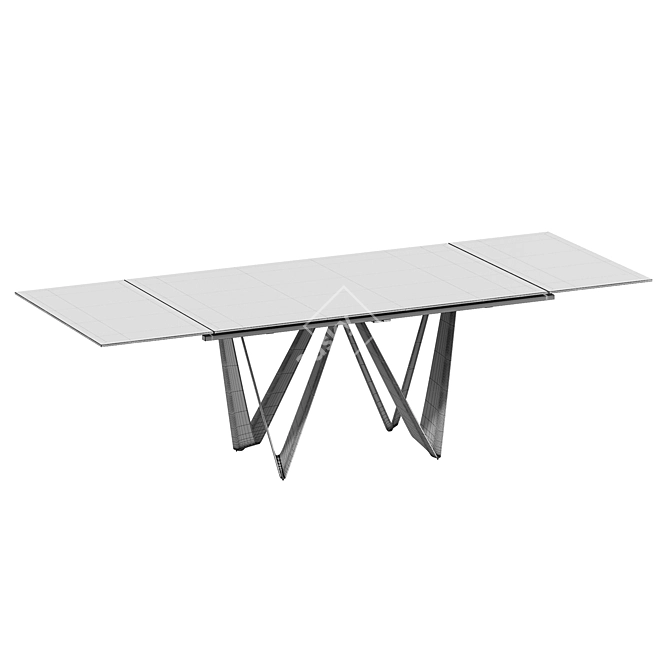 Foldable Ceramic Top Table 3D model image 2