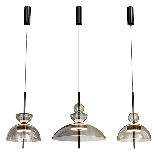 Modern Bangkok Lamp Set 3D model image 3