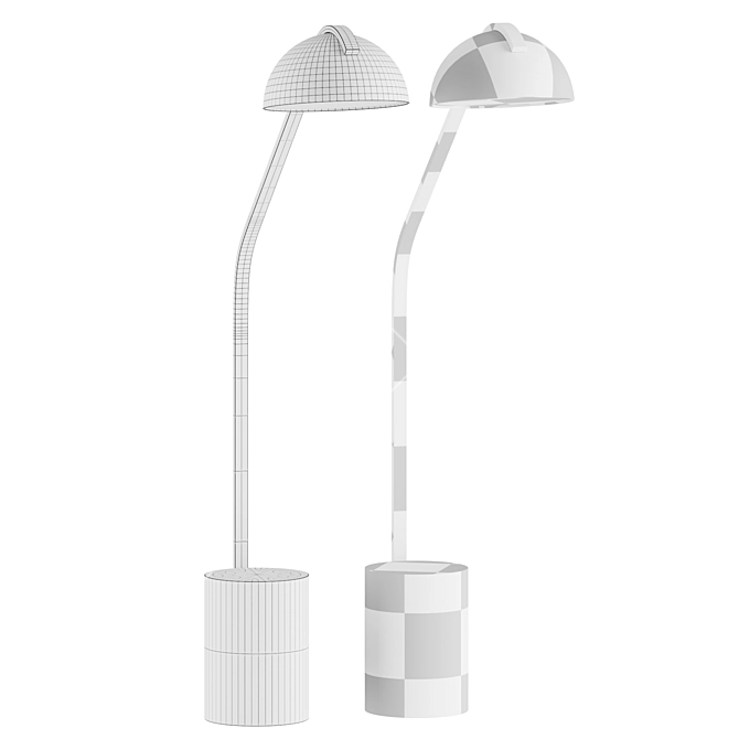  Half Dome Overhang Motion Lamp 3D model image 3