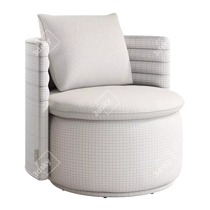 Swivel Chair Dantone Home Cole 3D model image 3