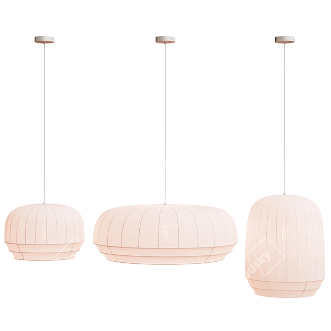 Elegant Tradition Pendant Light 3D model image 3