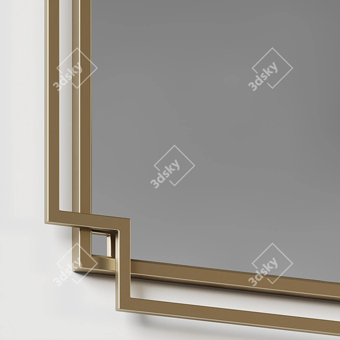 Radiant Reflections Wall Mirror 3D model image 3