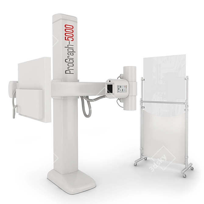 Fluorograph Screen Connector Furniture Systems 3D model image 5