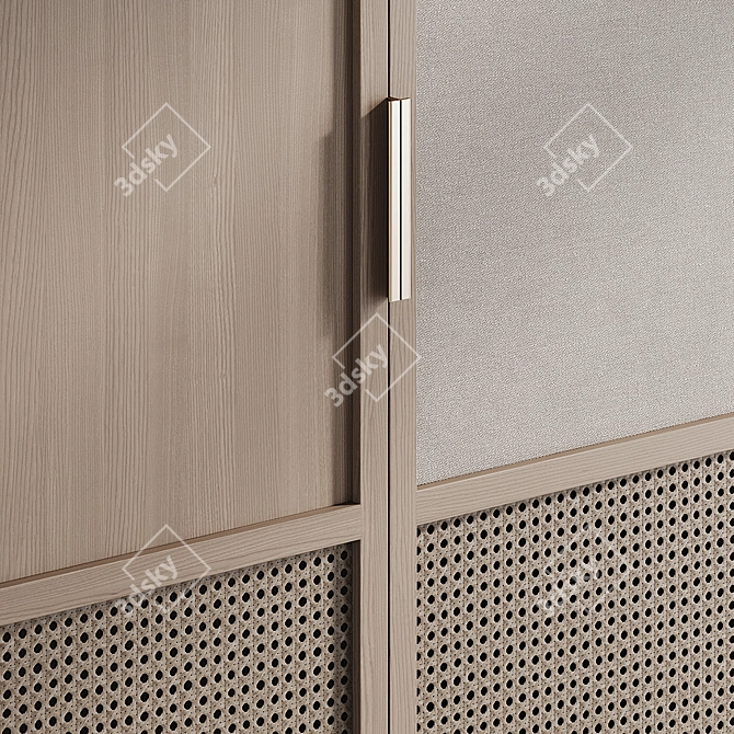 Kushi Decor Wardrobe with Various Inserts 3D model image 6