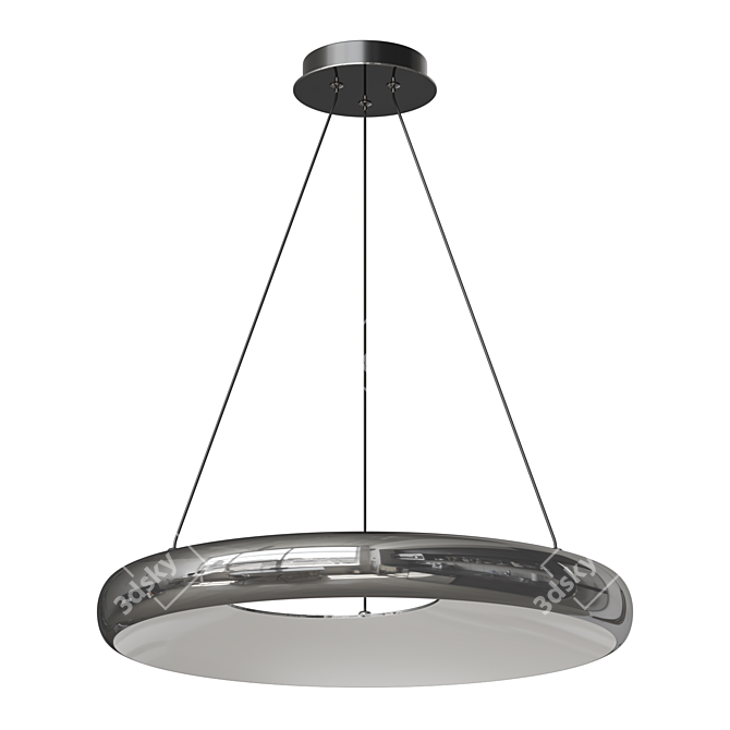 Asymmetric Ring LED Pendant Light 3D model image 1