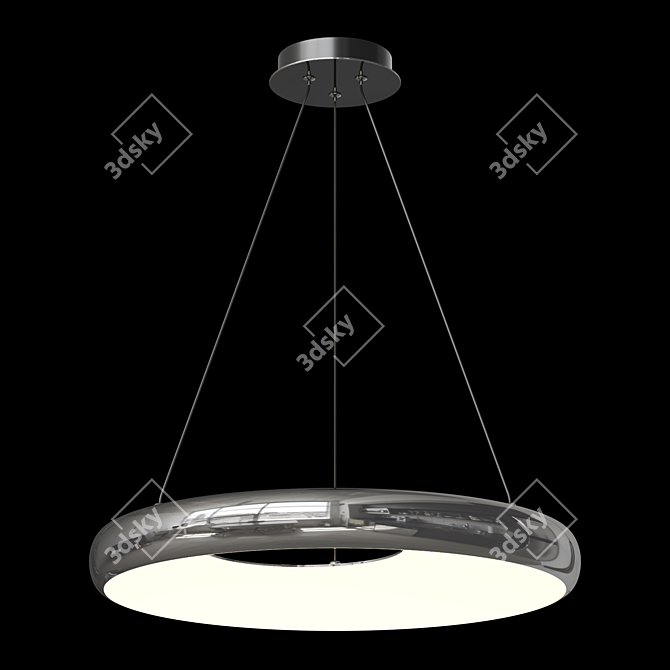 Asymmetric Ring LED Pendant Light 3D model image 2