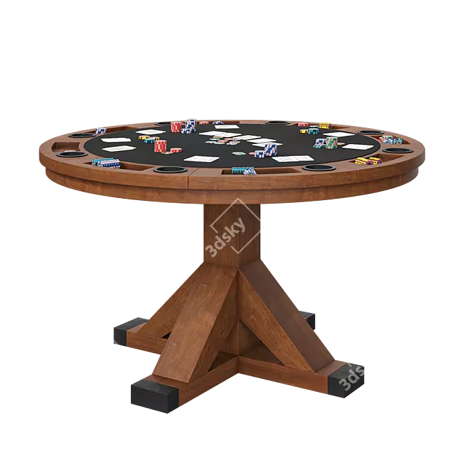 Harpeth 2-in-1 Gaming Table 3D model image 2