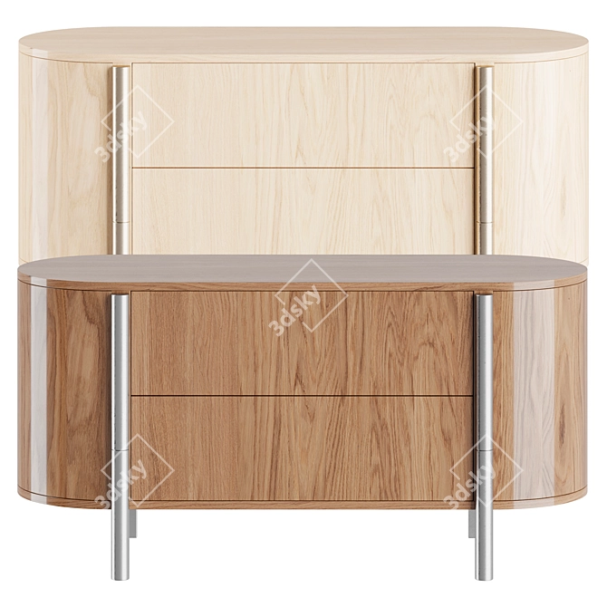 Tarantino Drawer Chest Lorenza Bozzoli 3D model image 1