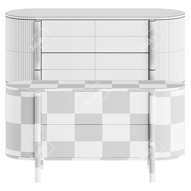 Tarantino Drawer Chest Lorenza Bozzoli 3D model image 4