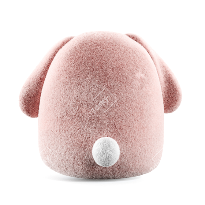 Snuggly Bunny Plush Toy 3D model image 4