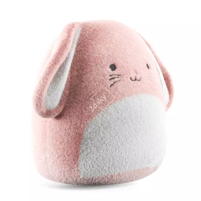 Snuggly Bunny Plush Toy 3D model image 13