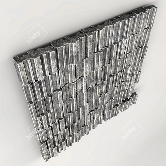 Crystalline Stone Texture Set 3D model image 4