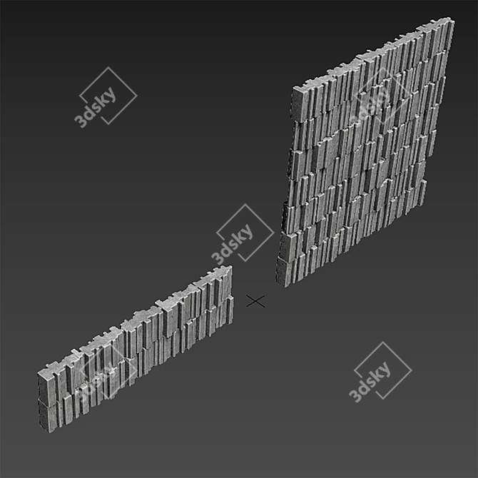 Crystalline Stone Texture Set 3D model image 5