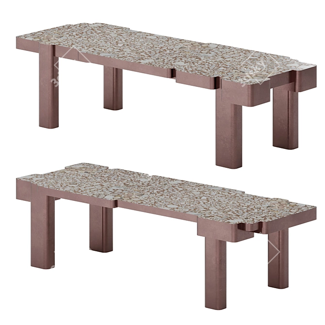 Kelly Wearstler Xenolith Dining Table 3D model image 1