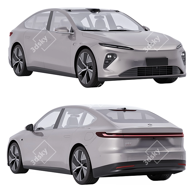 Ultimate NIO ET7 3D Model 3D model image 1