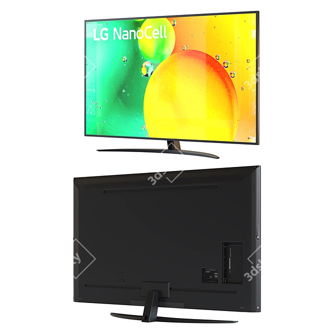 LG 70" 4K NanoCell TV+S40Q Soundbar 3D model image 4