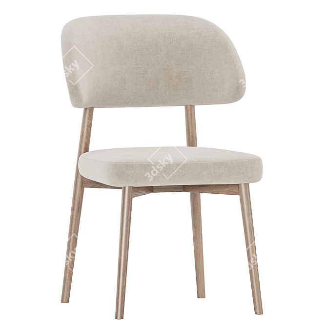 Modern Hyde Dining Chair Collection 3D model image 1