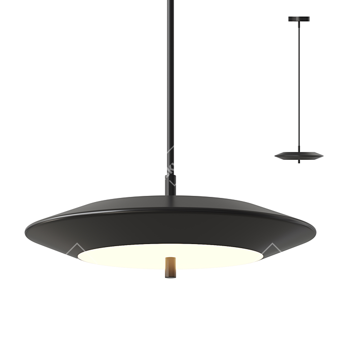 Adjustable LED Pendant Light TITO 3D model image 1