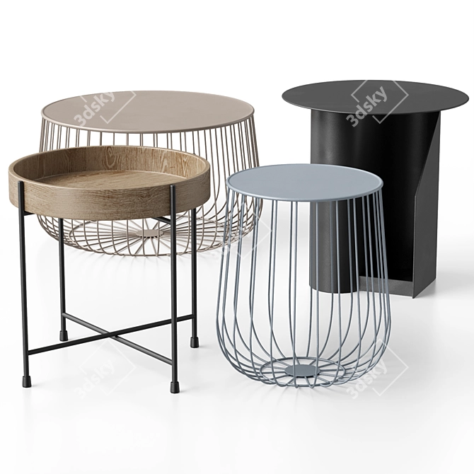 Versatile Color-changing Coffee Tables 3D model image 2