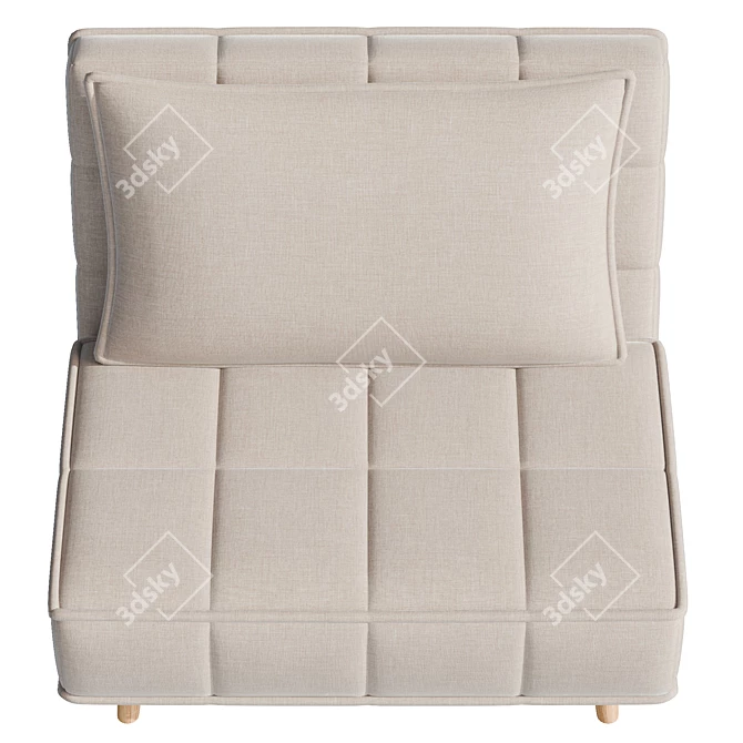 Convertible Sofa Chair, Art Leon 3D model image 3