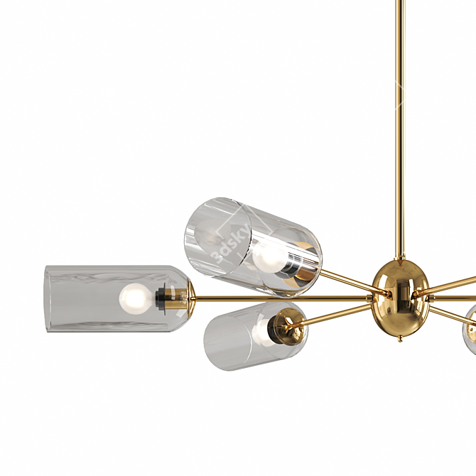  Glass Radiant Chandelier 3D model image 2
