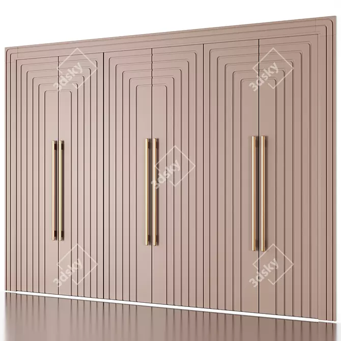 Francisco Swing Door Wardrobe 3D model image 1