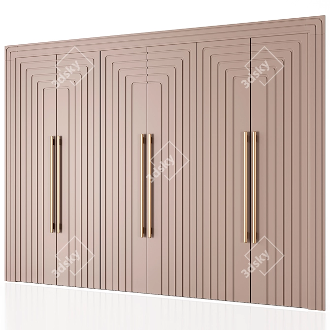 Francisco Swing Door Wardrobe 3D model image 10