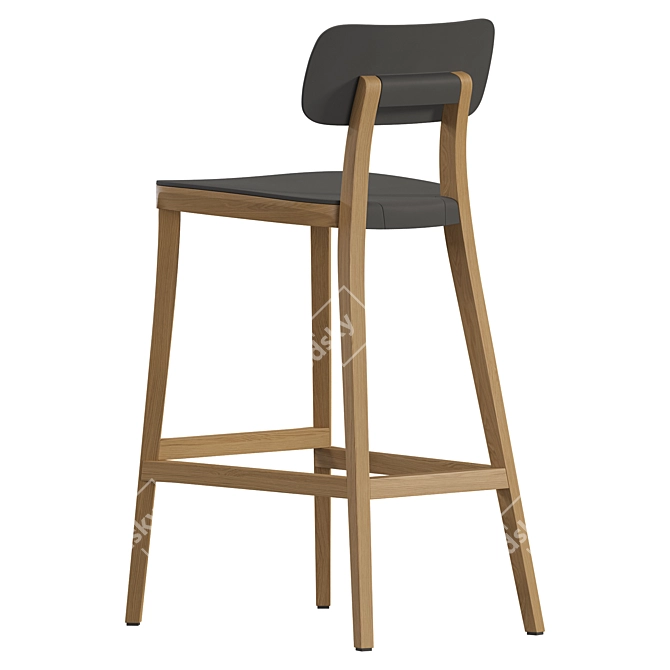 Pop Style Dining Bar Stool 3D model image 4