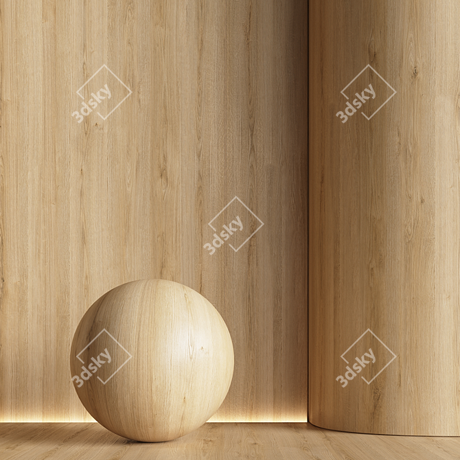 Seamless Wood Material Texture Pack 3D model image 3