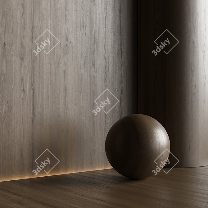 Seamless Wood Material Texture Pack 3D model image 6